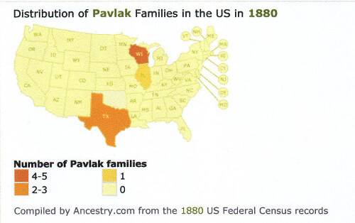 Rozšíření Pavláků v USA