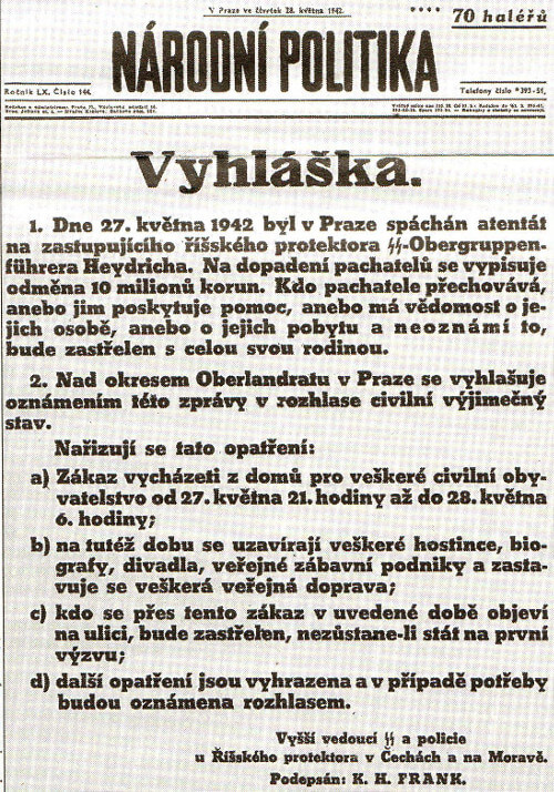 Vyhlášení stanného práva Vyhlášení stanného práva