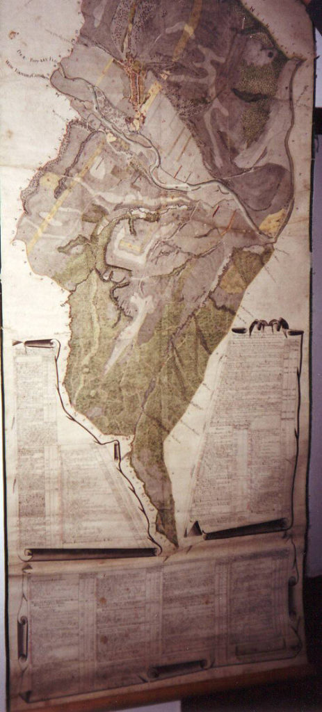 Nástěnná mapa Chmel'nice z roku 1779